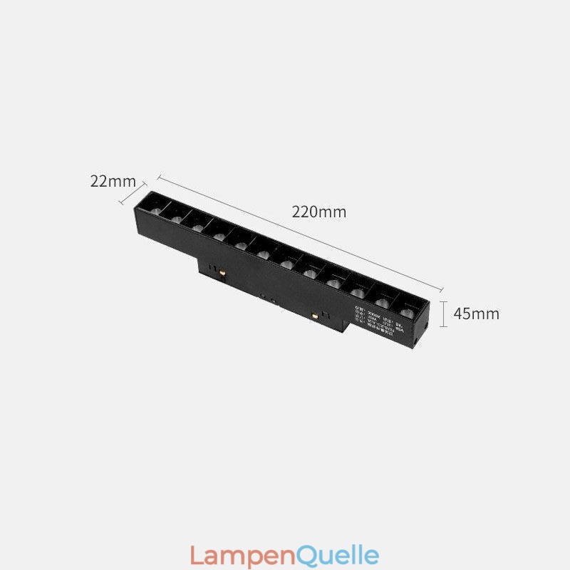 Magnetische Schienenleuchte Einbaustrahler Dekoratives Licht 6M*2