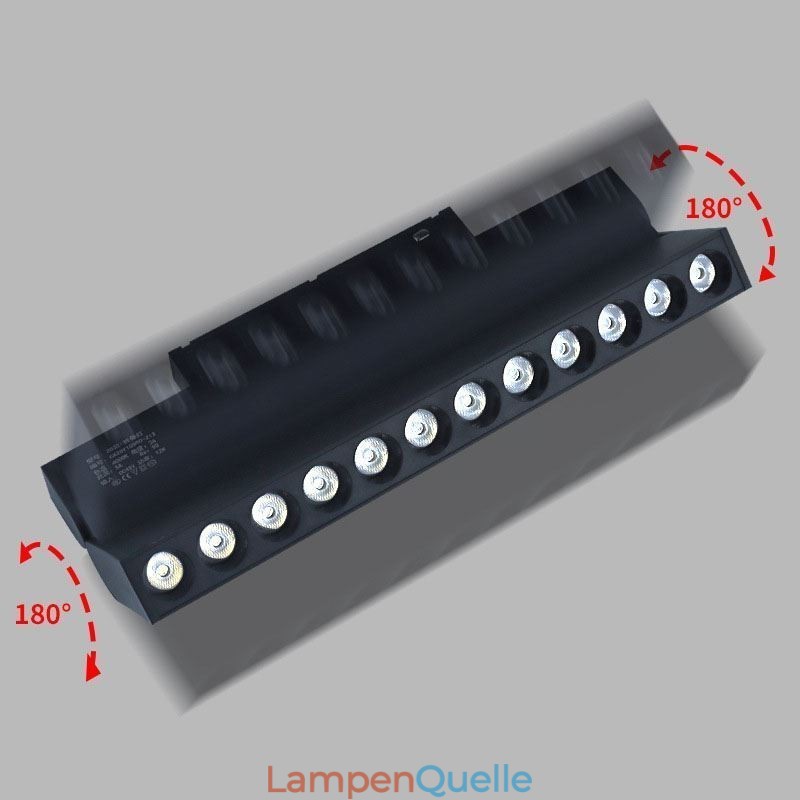 Einbauschienengitter Strahler Schienenleiste Strahler Magnetischer Faltgitter Strahler 36V