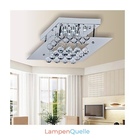 Moderne zeitgenössische Kristall galvanisierte Metall Flush Mount Moderne zeitgenössische Kristall galvanisierte Metall Flush Mount