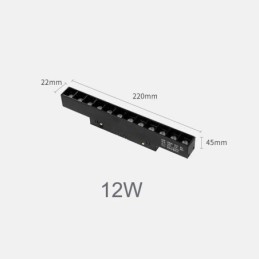 Einbauschienen-Gitterstrahler Streifenstrahler Magnetschienen-Gitterstrahler 36V