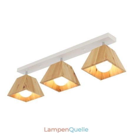 Nordischer Holzstrahler Vier Prismen drehbarer Deckenstrahler Nordischer Holzstrahler Vier Prismen drehbarer Deckenstrahler