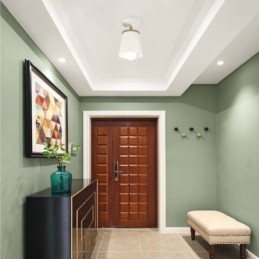 Nordischer Eisenstrahler, einfache Deckenleuchte aus Holz (Einzellicht)