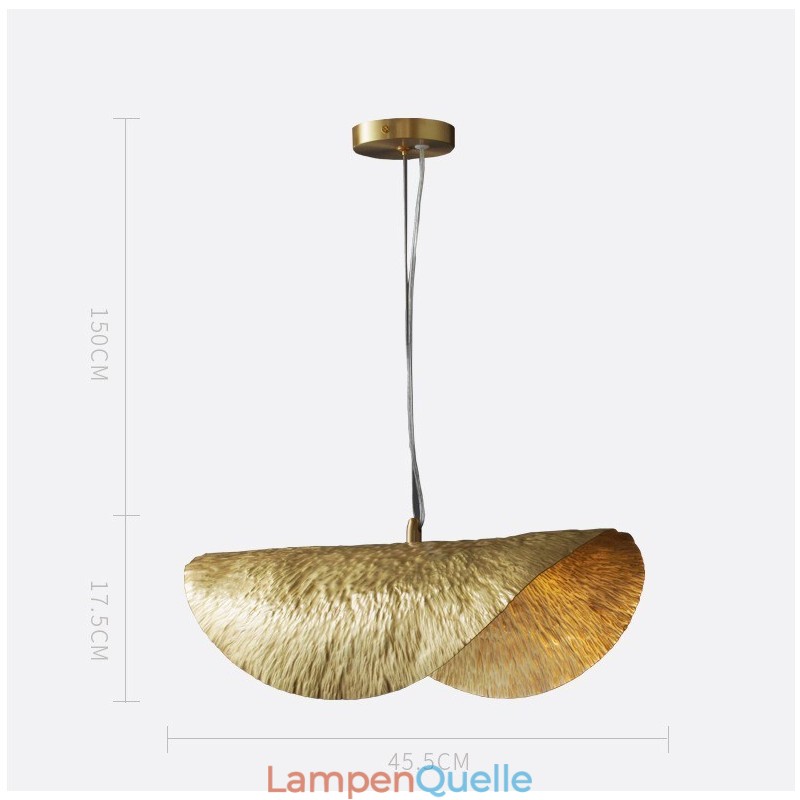 Traditionelle klassische Pendelleuchte aus reinem Messing