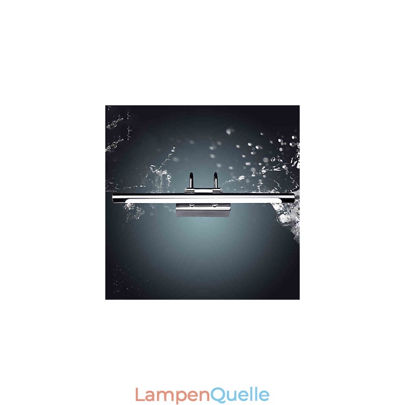Spiegelleuchten aus Edelstahl, Acryl-Badezimmer-Wandleuchten, Make-up-Leuchten, Kaltweiß, Warmweiß (Größe: 57 x 13,5 x 15)