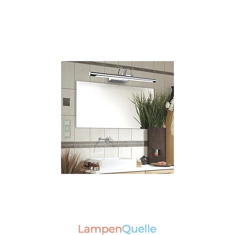 Spiegelleuchten aus Edelstahl, Acryl-Badezimmer-Wandleuchten, Make-up-Leuchten, Kaltweiß, Warmweiß (Größe: 57 x 13,5 x 15)