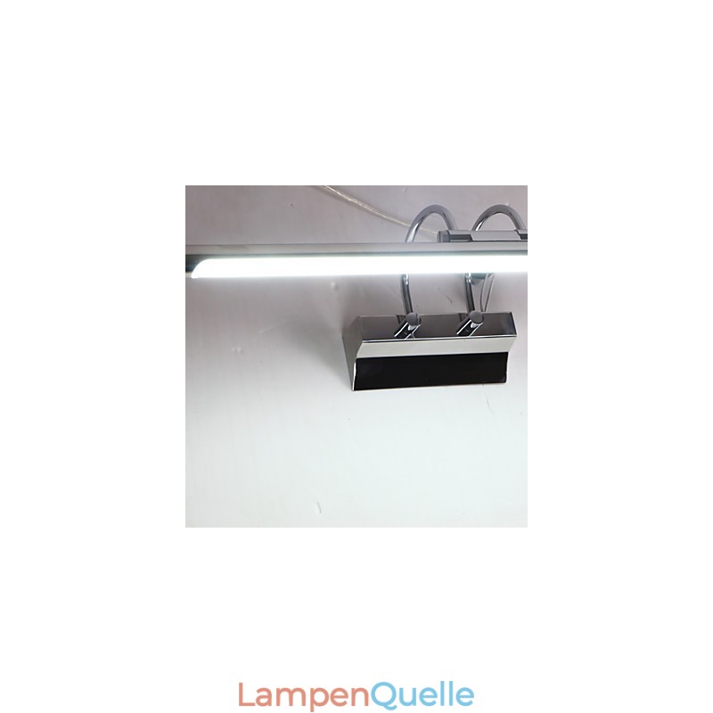 Spiegelleuchten aus Edelstahl, Acryl-Badezimmer-Wandleuchten, Make-up-Leuchten, Kaltweiß, Warmweiß (Größe: 57 x 13,5 x 15)