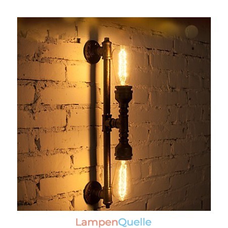 Wroguht Iron Water Pipe Wall Lamp Vintage Aisle Lights Loft Iron Wall Lamp Edison Incandescent Light Bulb FJ DB2 046A0 Wroguht Iron Water Pipe Wall Lamp Vintage Aisle Lights Loft Iron Wall Lamp Edison Incandescent Light Bulb FJ DB2 046A0