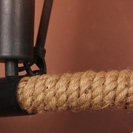 Vertraglich Balkon Treppen Lampe Halbkreis Hanf Seil Wand Lampe