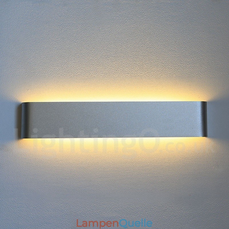 Lange moderne zeitgenössische Wandlampen & Wandleuchten für den Innenbereich, Metall-Wandleuchte, IP 44, für Badezimmer, Schlafzimmer, Wohnzimmer
