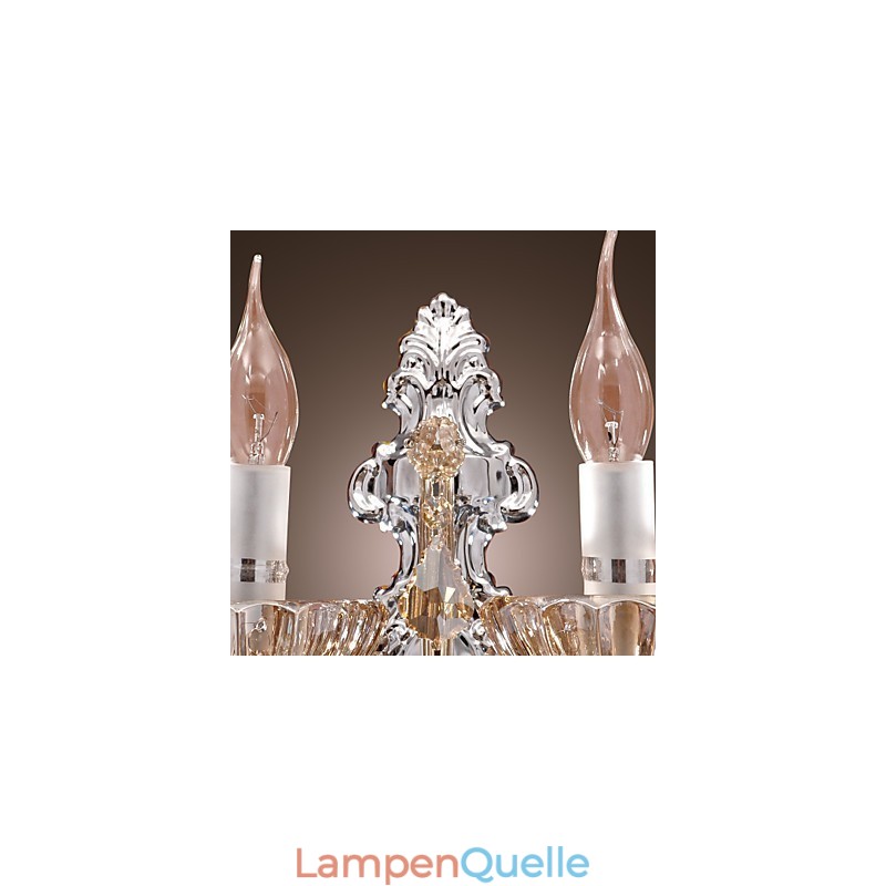 Elegante Kristall-Wandleuchte mit 2 Lichtern