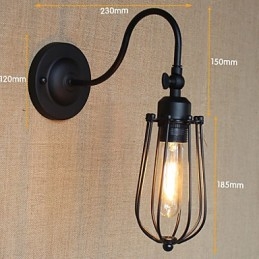Amerikanischen Land Wohnzimmer Lampe Schlafzimmer Balkon Minimalistischen Matt Schwarz Nacht Lampe Dekorative Kunst