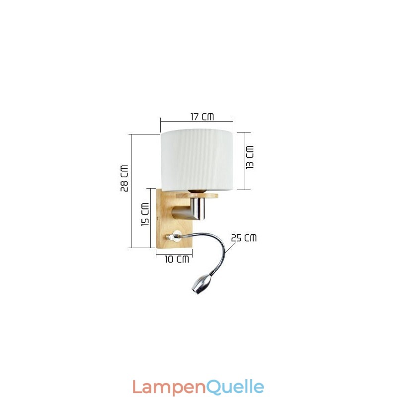Wandleuchte One Light mit Leselicht