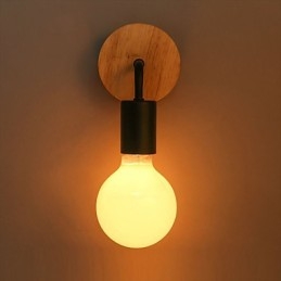 110V 220V EISEN Edison Innenwandleuchte Flur Treppenhäuser Leuchte Birne Lampe Leuchte Schwarz Weiß