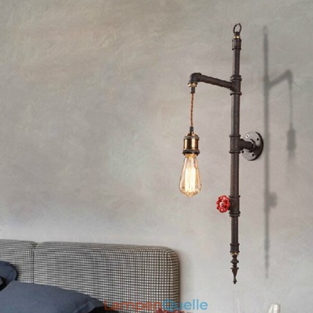 Die Rohrwand der ländlichen kreativen Retro-Raketenwandlampe Die Rohrwand der ländlichen kreativen Retro-Raketenwandlampe