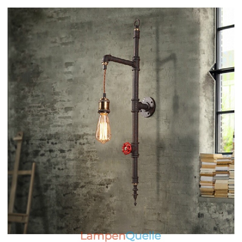 Die Rohrwand der ländlichen kreativen Retro-Raketenwandlampe
