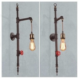 Die Rohrwand der ländlichen kreativen Retro-Raketenwandlampe