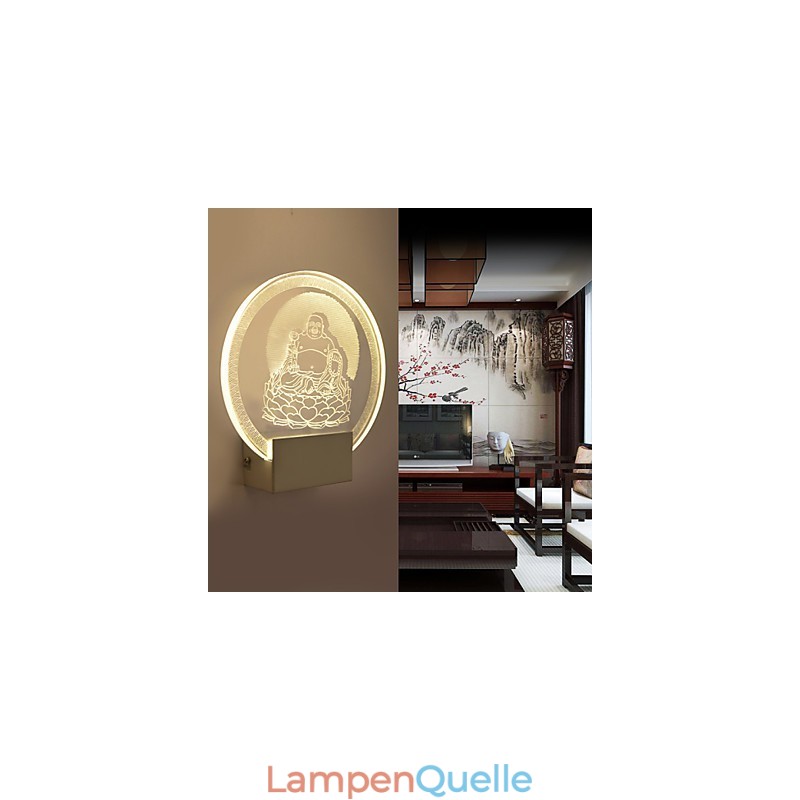 Acryl Wandleuchte PVC Lampe Licht Chip Moderne Zeitgenössische Metall