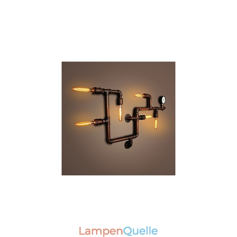 Wandleuchte Wandleuchter 6 Lichter Bronze Finish Industriellen Stil Rustikal Lodge Metall