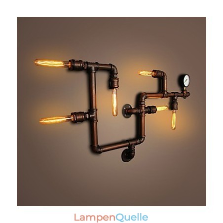 Wandleuchte Wandleuchter 6 Lichter Bronze Finish Industriellen Stil Rustikal Lodge Metall Wandleuchte Wandleuchter 6 Lichter Bronze Finish Industriellen Stil Rustikal Lodge Metall
