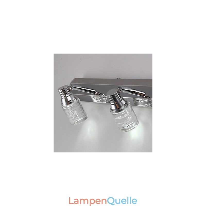 Moderne Wandleuchte mit Glasblasenschirm im Spiegelfrontstil
