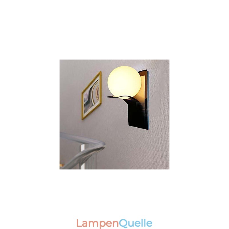 Badezimmer Wandleuchte Modern Globe Metall Glas Galvanik