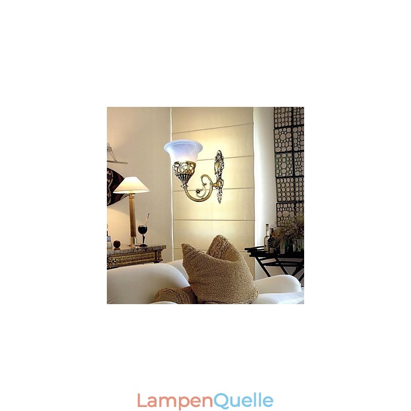 Bronze Wandleuchter Lichter Moiré Glas Europäischen Retro Klassische 220V