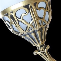 Bronze Wandleuchter Lichter Moiré Glas Europäischen Retro Klassische 220V