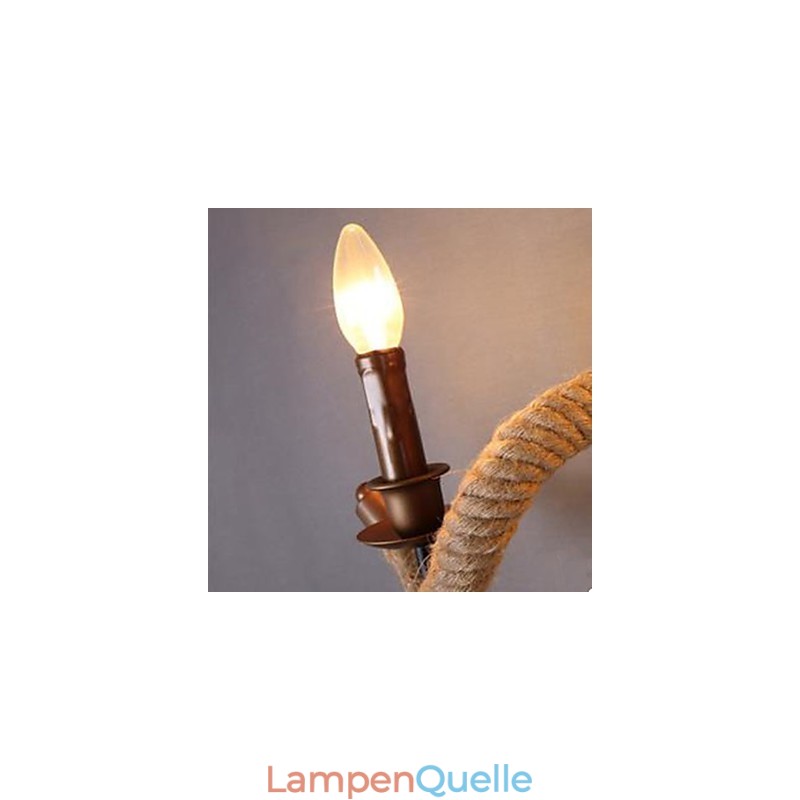 Vertraglich vereinbarte Balkontreppenlampe verdrehte Seilwandlampe