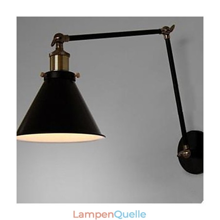 Industrielle Nostalgie Persönlichkeit Loft Schwarz Regenschirm Abschnitt Doppel Wandleuchte Industrielle Nostalgie Persönlichkeit Loft Schwarz Regenschirm Abschnitt Doppel Wandleuchte