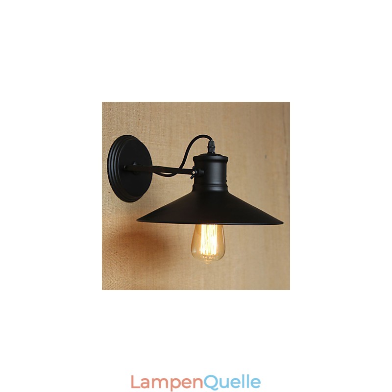 Retro Moderne Kreative Industrielle Wind Schwarz Farbe Shop Lager Bar Cafe Hotel Eisen Wand Lampe
