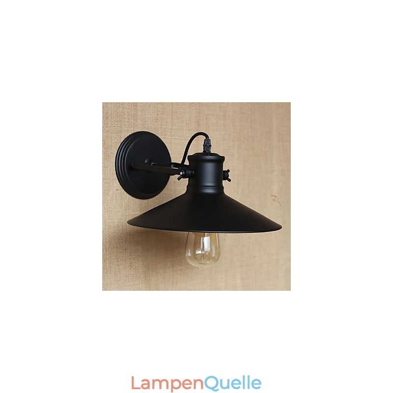 Retro Moderne Kreative Industrielle Wind Schwarz Farbe Shop Lager Bar Cafe Hotel Eisen Wand Lampe