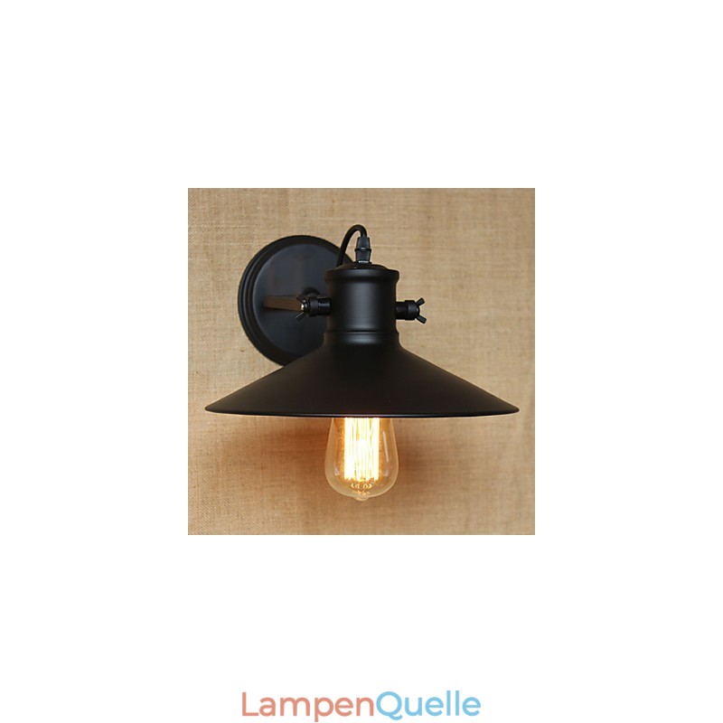 Retro Moderne Kreative Industrielle Wind Schwarz Farbe Shop Lager Bar Cafe Hotel Eisen Wand Lampe