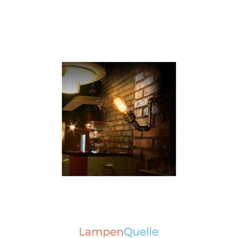 American Village Loft Industrielle Edison-Stil Vintage Wandleuchte Lampe Retro Wasserrohrlampe Wandleuchte