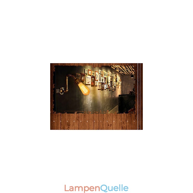 American Village Loft Industrielle Edison-Stil Vintage Wandleuchte Lampe Retro Wasserrohrlampe Wandleuchte