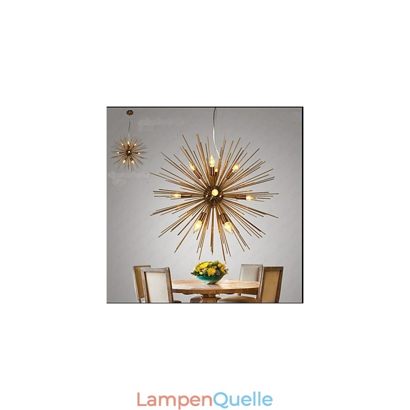 Retro-Kupferimitat Creative Line 12 Kronleuchter