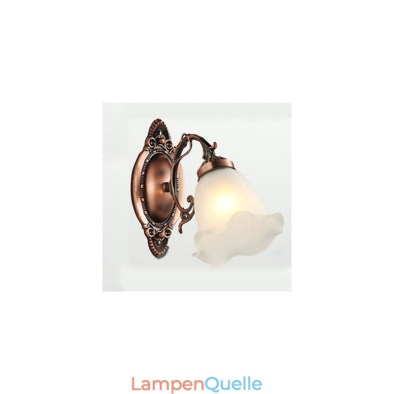 Retro Glas Einfache Europäische Moderne Eleganz Schmiedeeisen Wand Lampe Licht