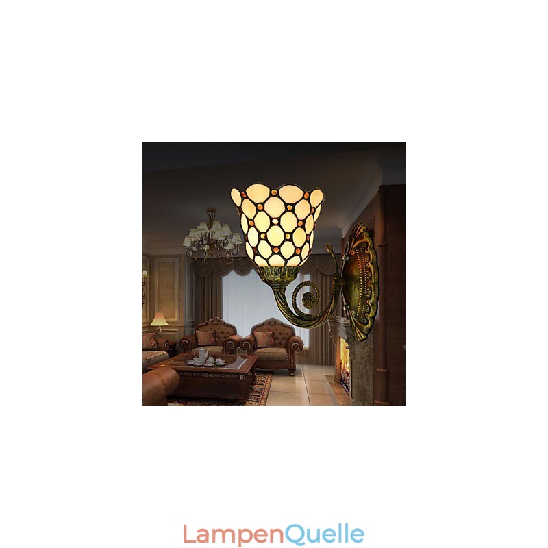 Europäische Mittelmeer Vertraglich Ländlichen Kreative Schmiedeeisen Wand Lampe Glas Lichter
