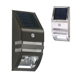Solar-Wandleuchte in Weiß mit PIR-Bewegungssensor