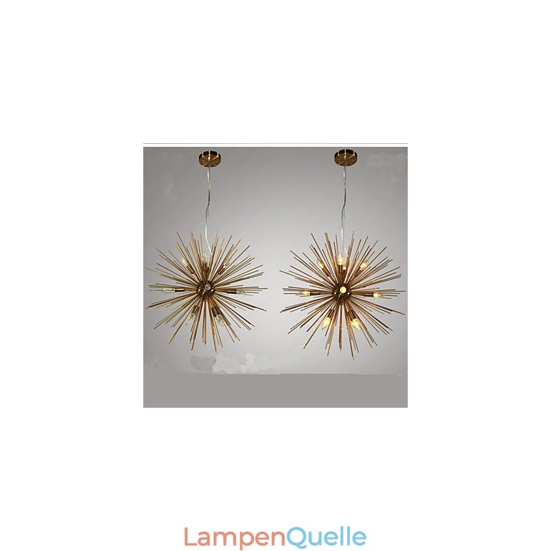 Retro-Kupferimitat Creative Line 12 Kronleuchter