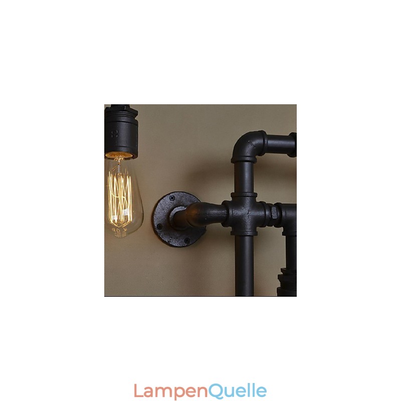 Wandleuchter 5 Licht Wasserrohr Eisen Mini-Stil Industrie-Stil Land Metall