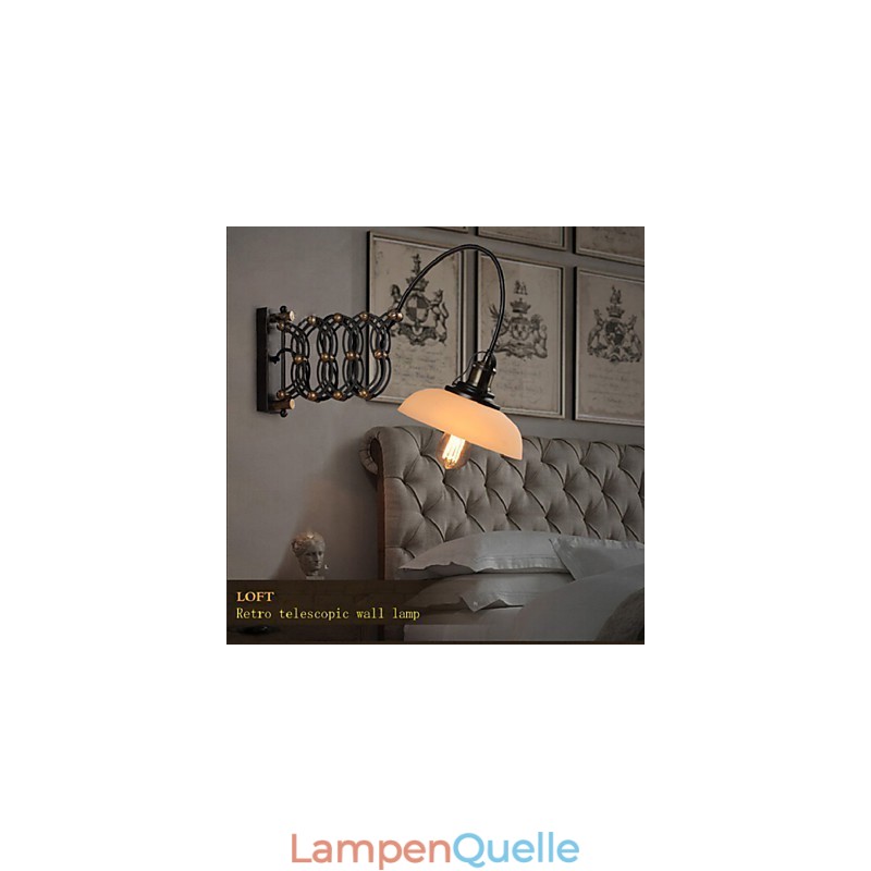 Vintage Industrielle Amerikanischen Land Restaurant Schlafzimmer Studie Kreative Treppe Gang Lampe Teleskop Eisen Wand Lampen
