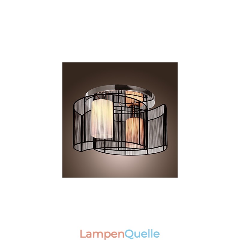 Deckenleuchte Modernes Design 2 Lichter Schwarz
