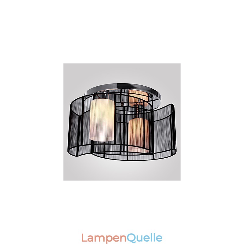 Deckenleuchte Modernes Design 2 Lichter Schwarz