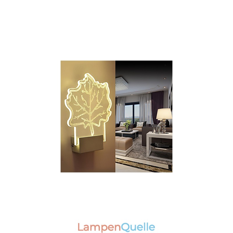 Acryl Wandleuchte PVC Lampe Licht Chip Moderne Zeitgenössische Metall