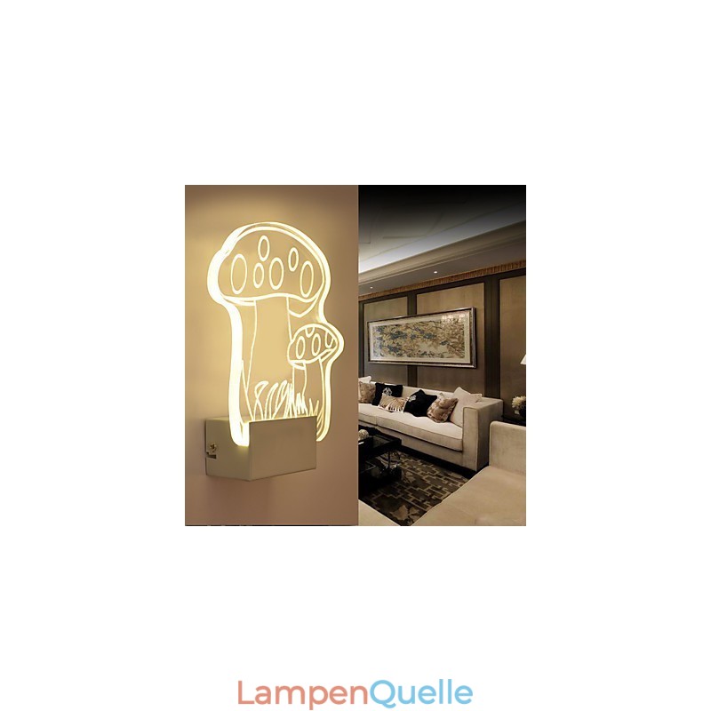 Acryl Wandleuchte PVC Lampe Licht Moderne Zeitgenössische Metall