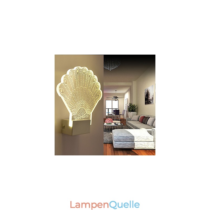 Acryl Wandleuchte PVC Lampe Licht Moderne Zeitgenössische Metall