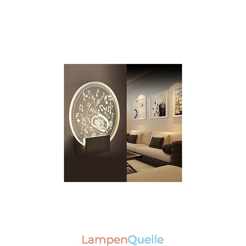 Acryl Wandleuchte PVC Lampe Licht Moderne Zeitgenössische Metall