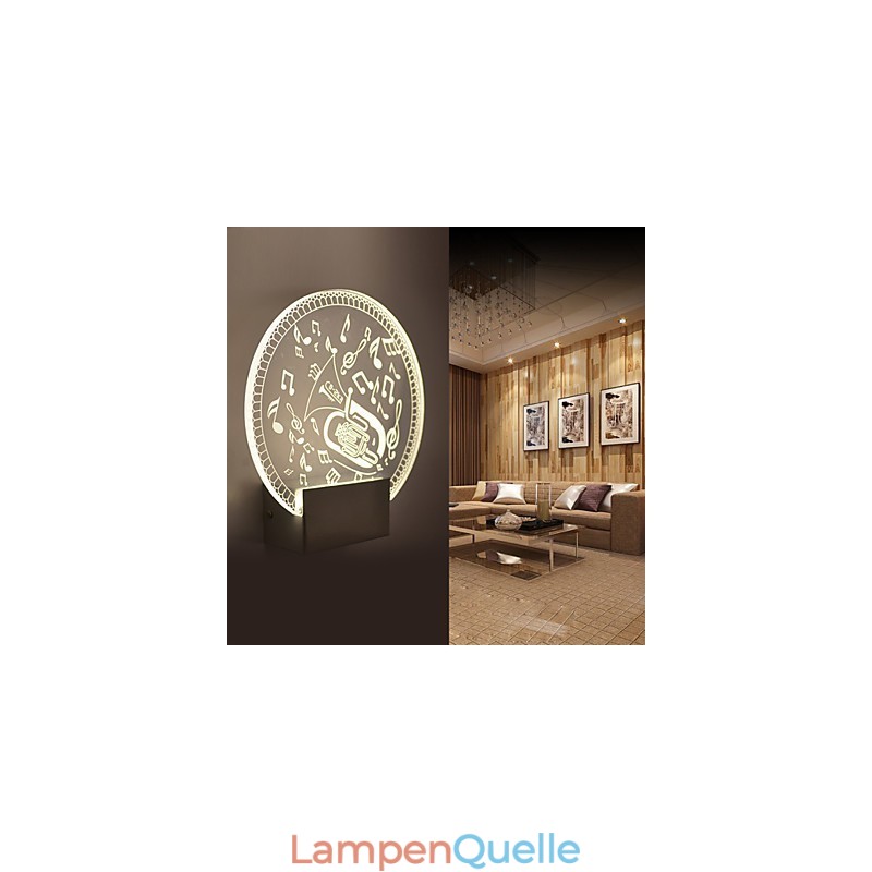 Acryl Wandleuchte PVC Lampe Licht Moderne Zeitgenössische Metall