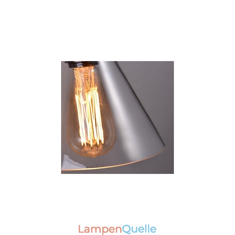 Retro-Wandleuchte mit floralem Glasschirm und Metallhalterung