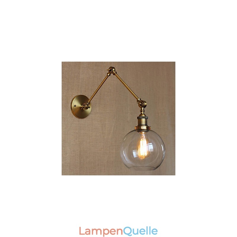 Wandleuchten Swing Lights Lesewandleuchten Kristall Mini Style Rustikal Lodge Metall
